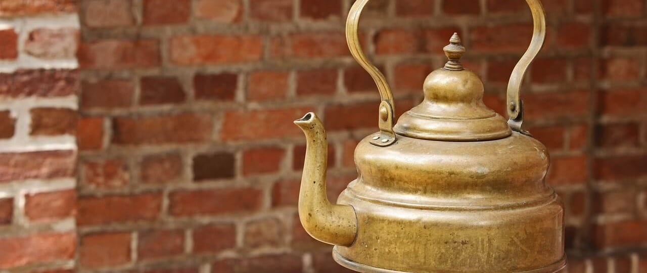 antique kettle