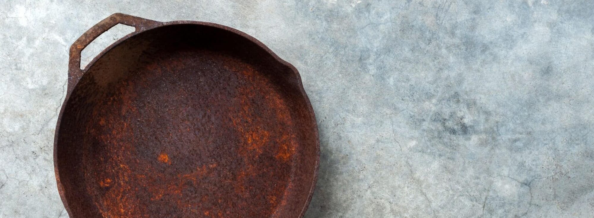 old cast iron pan