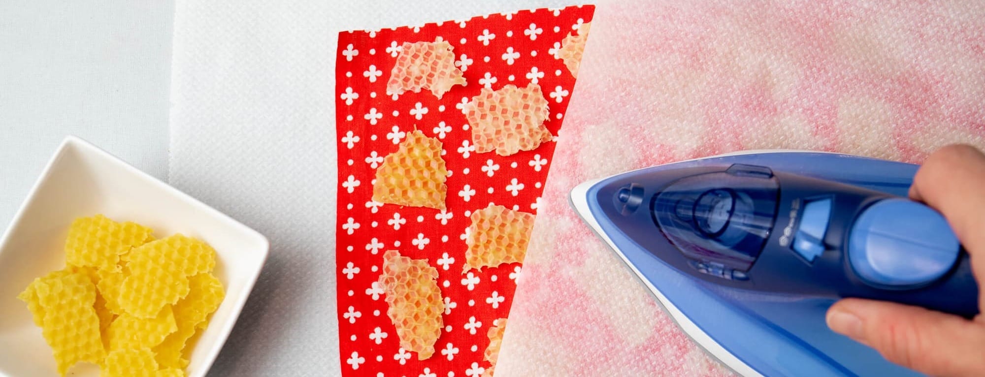 rewaxing beeswax wrap by Helin Loik-Tomson