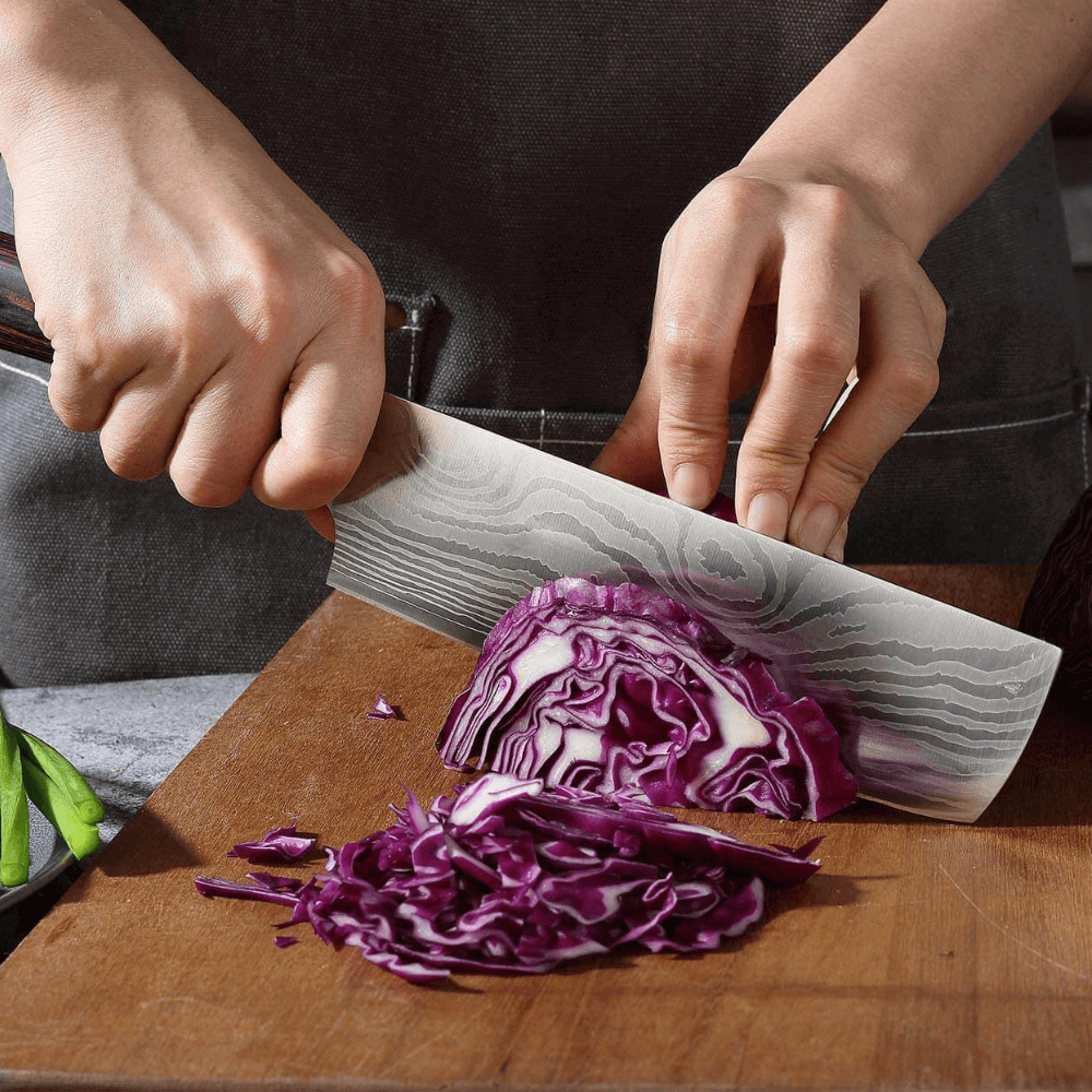 Techniques for Efficient Vegetable Chopping with a Nakiri Knife